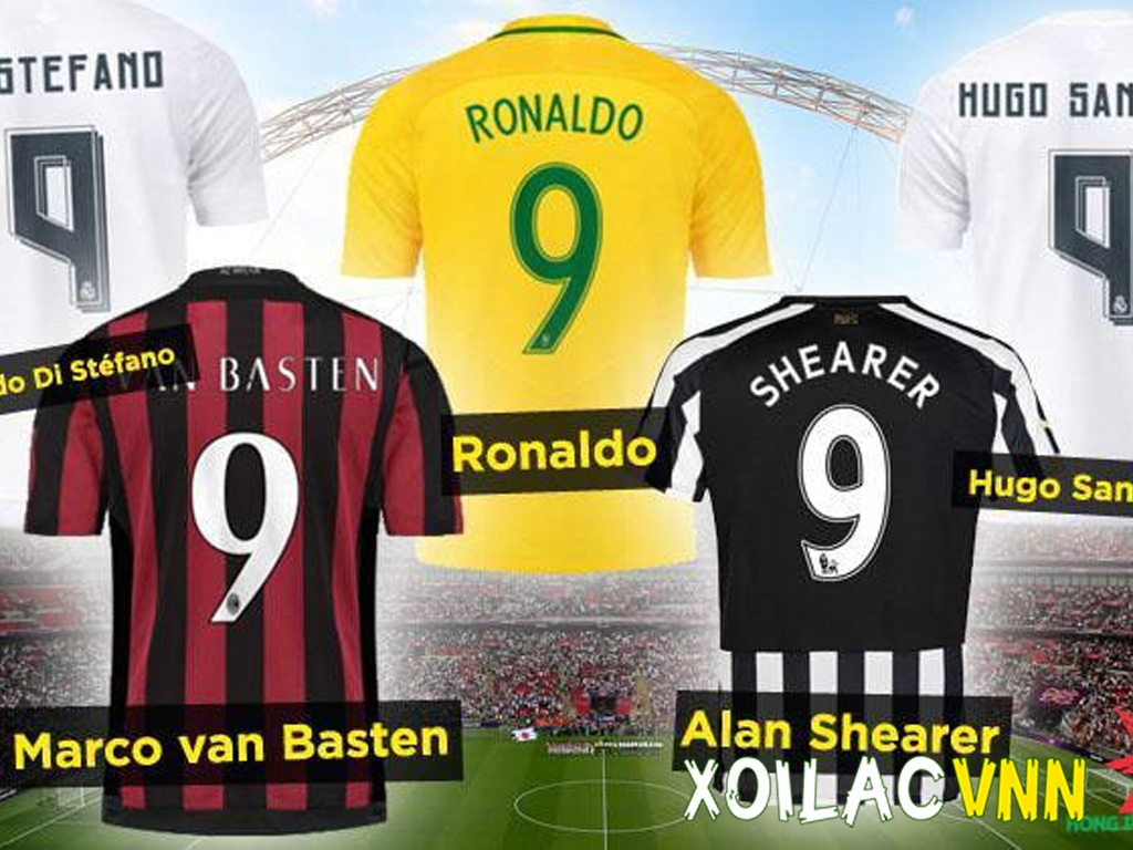 Những cầu thủ mang áo số 9 nổi tiếng nhất lịch sử bóng đá